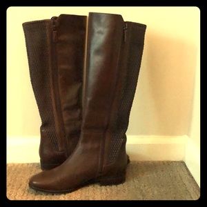 Cole Haan Quilted Back Riding Boots